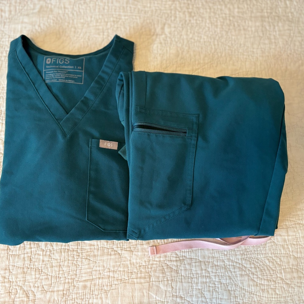 Women’s Figs Set Caribbean Blue XS